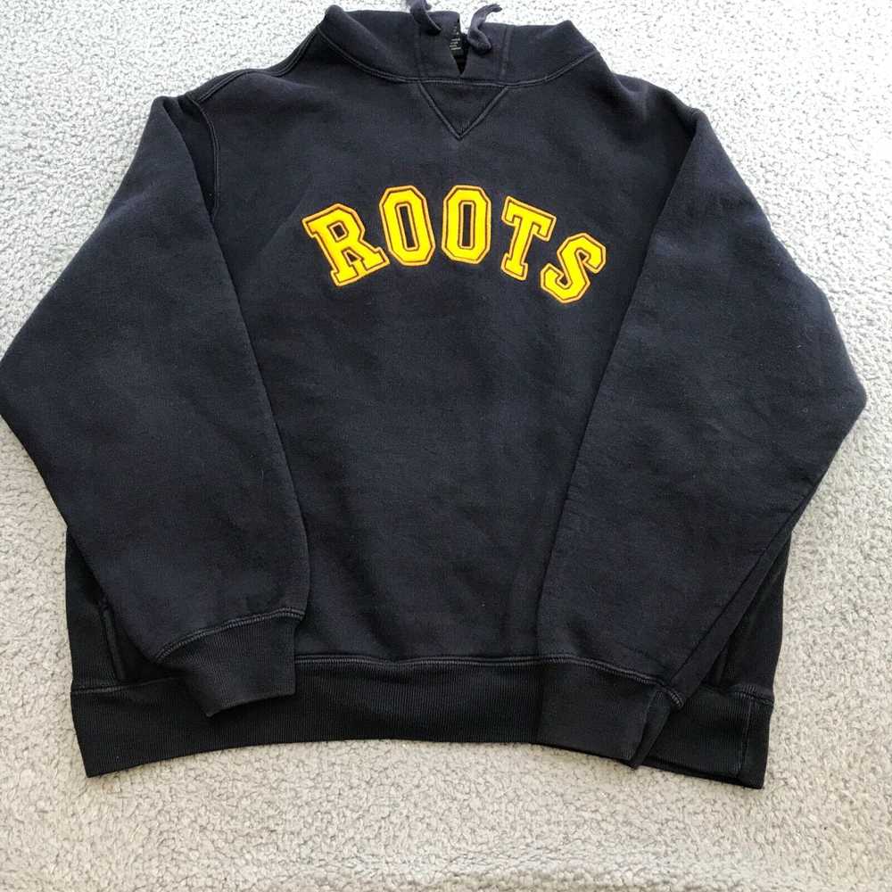 Roots Roots Sweater Womens Small Black Roots Spel… - image 1