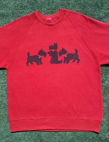 Jerzees 80’s Scottish Terrier Dog Sweatshirt Wome… - image 1