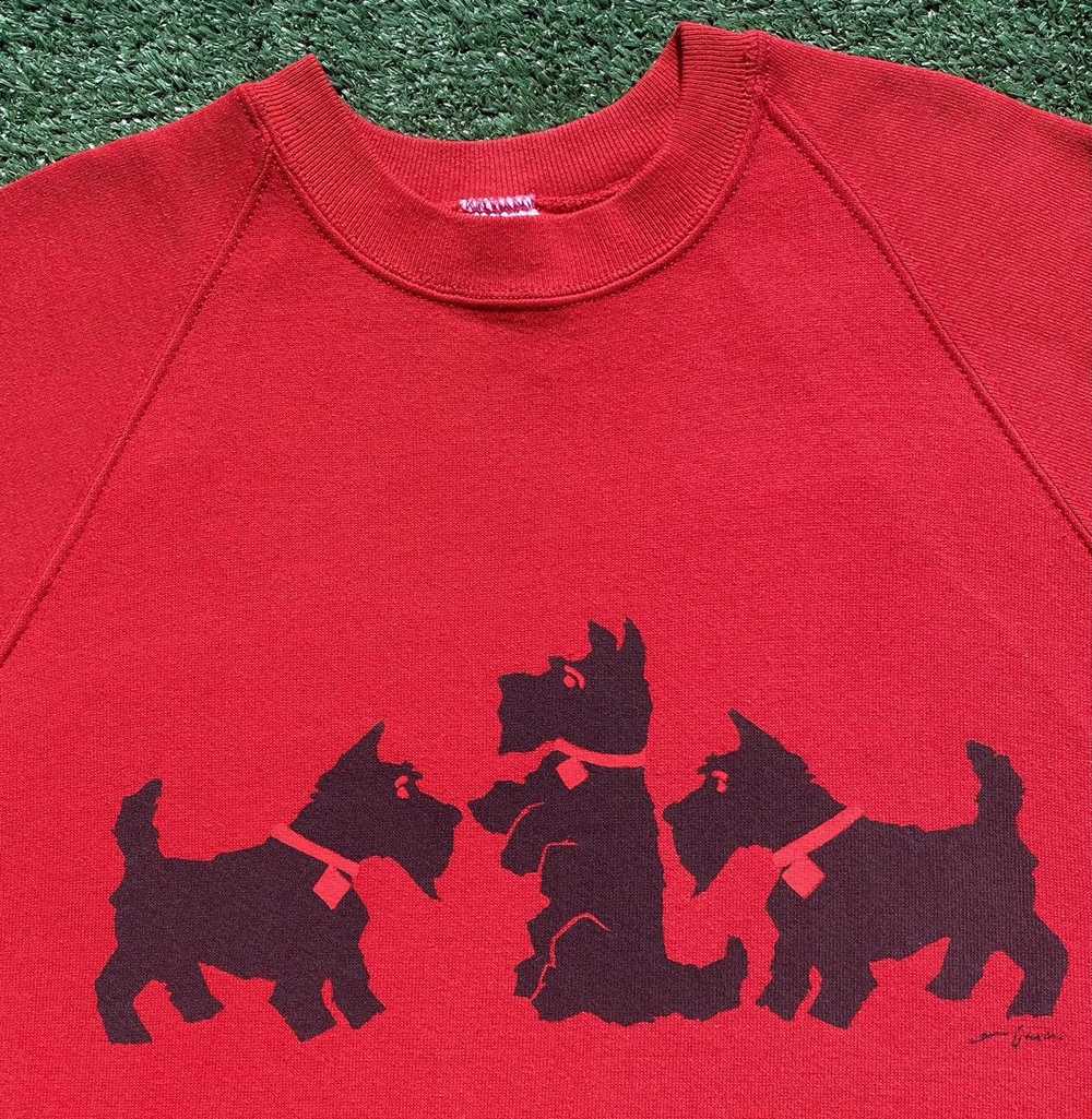 Jerzees 80’s Scottish Terrier Dog Sweatshirt Wome… - image 2
