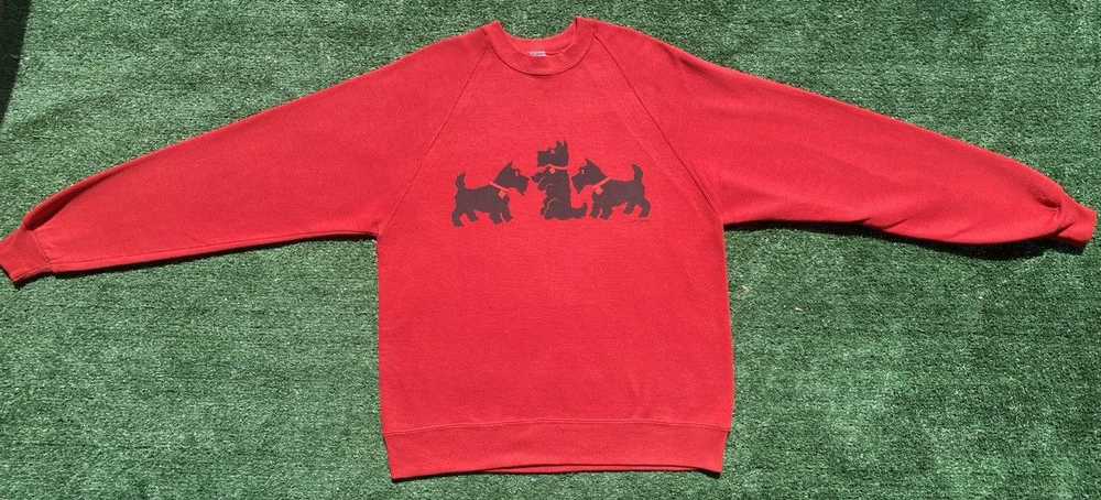 Jerzees 80’s Scottish Terrier Dog Sweatshirt Wome… - image 3