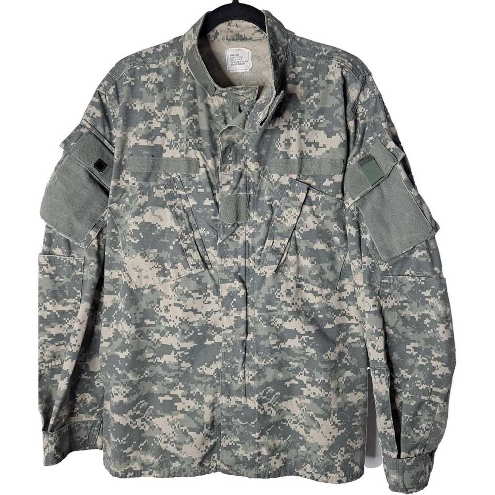 Army Combat Uniform Coat Sz Large Long Army Digit… - image 1