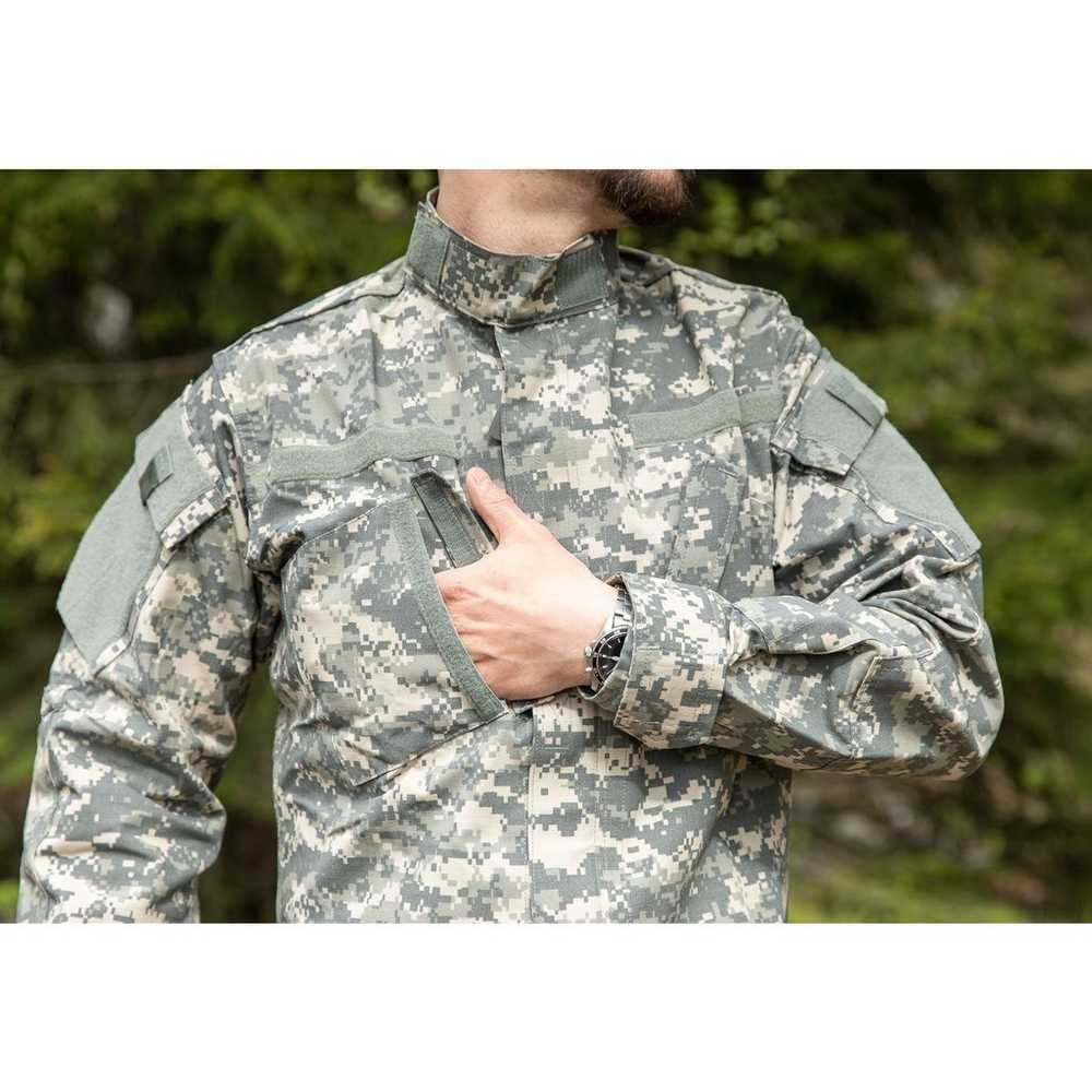 Army Combat Uniform Coat Sz Large Long Army Digit… - image 3