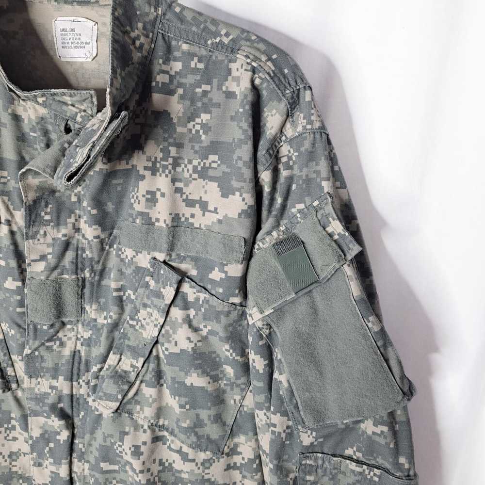 Army Combat Uniform Coat Sz Large Long Army Digit… - image 6