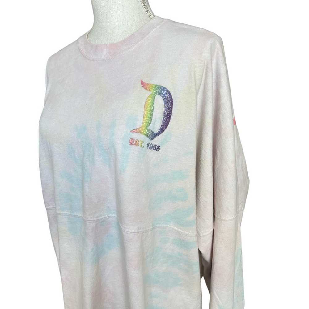 Disneyland rainbow Tie dye spirit jersey long sle… - image 5