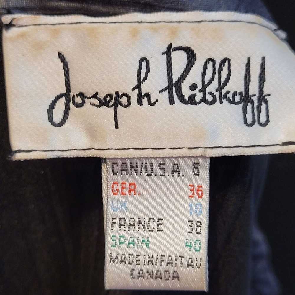 Vintage Joseph Ribkoff Shirt Jacket Black Zip Bel… - image 11