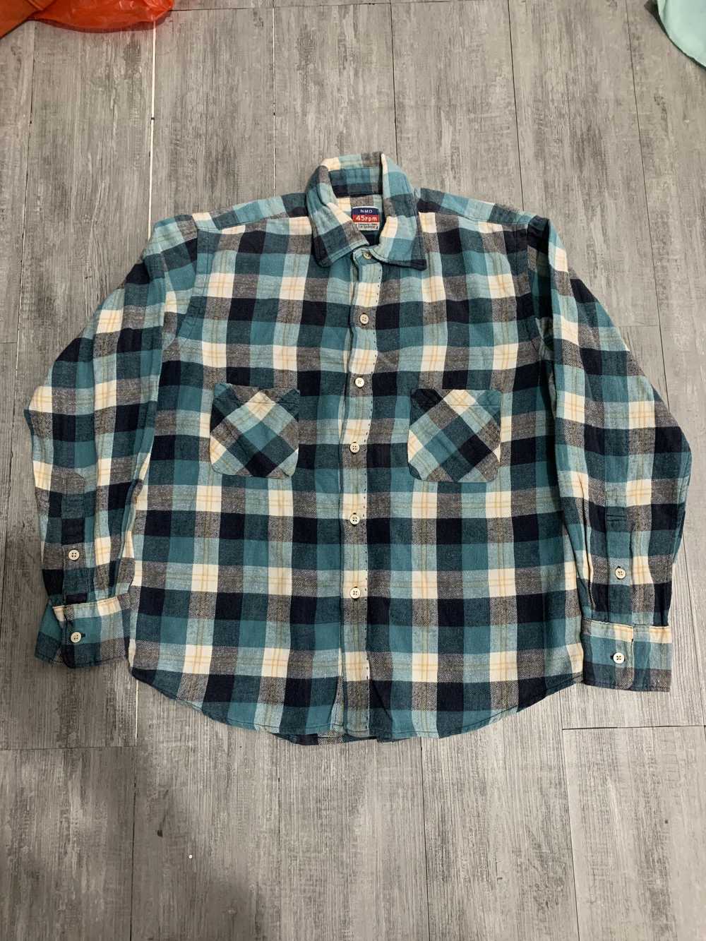 45rpm × Japanese Brand 45RPM NMD Plaid Button Up … - image 1
