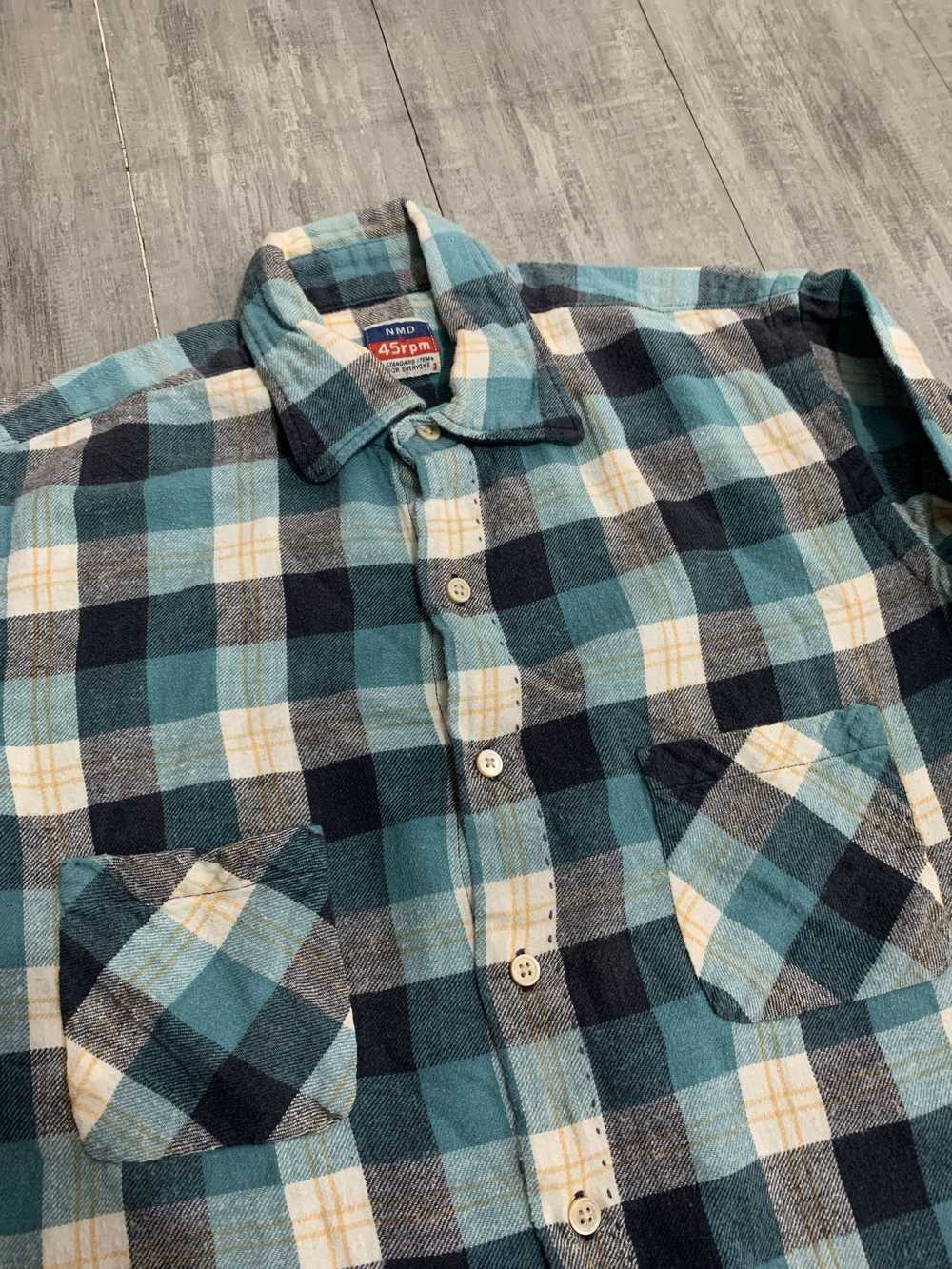 45rpm × Japanese Brand 45RPM NMD Plaid Button Up … - image 2
