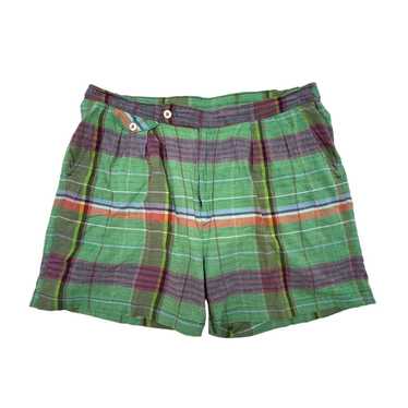 Vintage Vintage Swim Trunks Plaid Madras Shorts G… - image 1