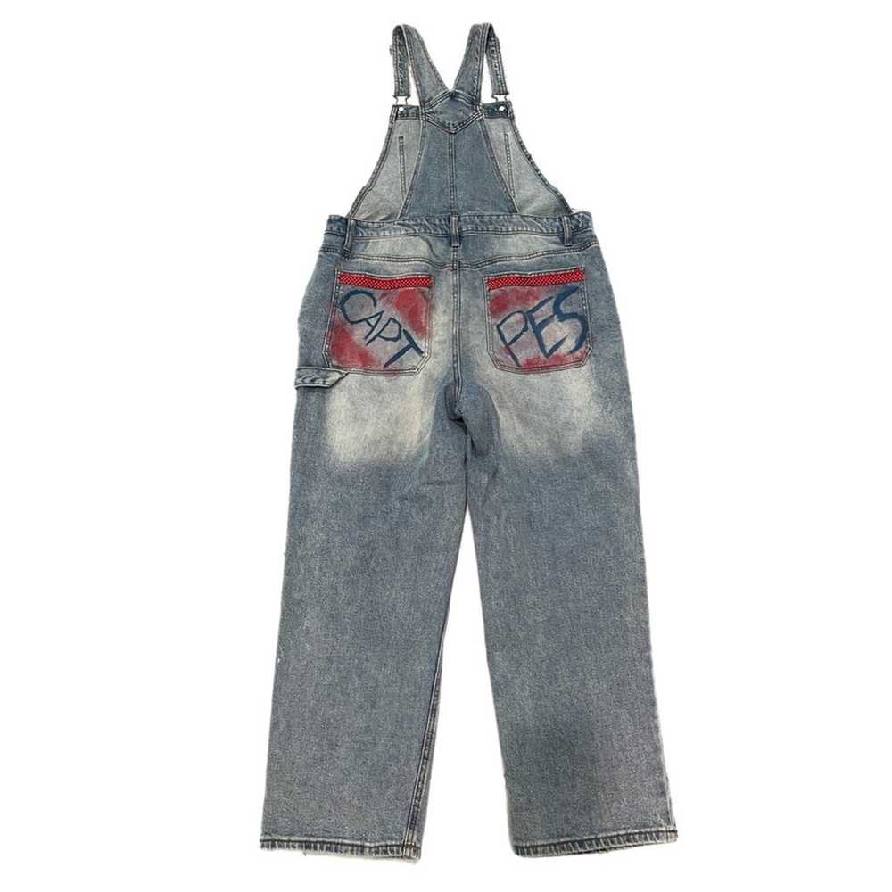 Wild fable Patch Work Jean Overalls - image 2