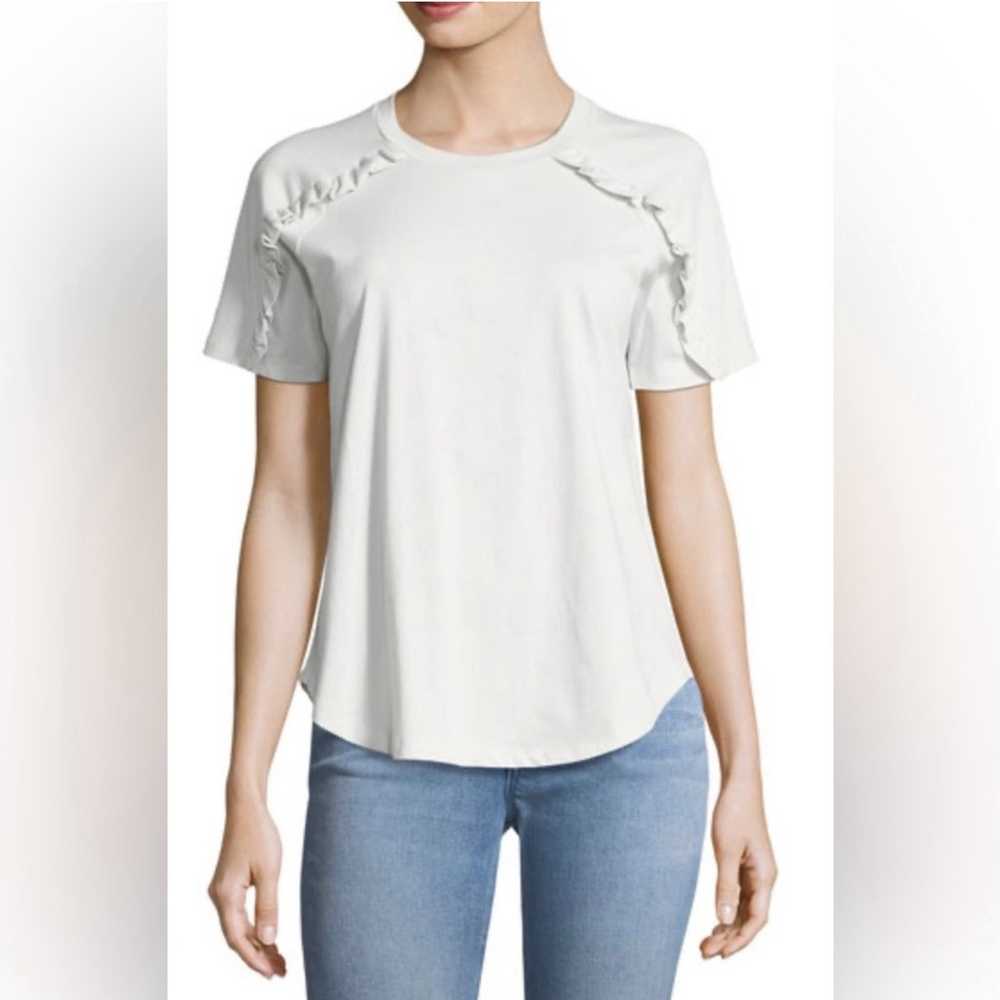 Burberry Tamega Ruffle Frill Tee Size XS - image 1