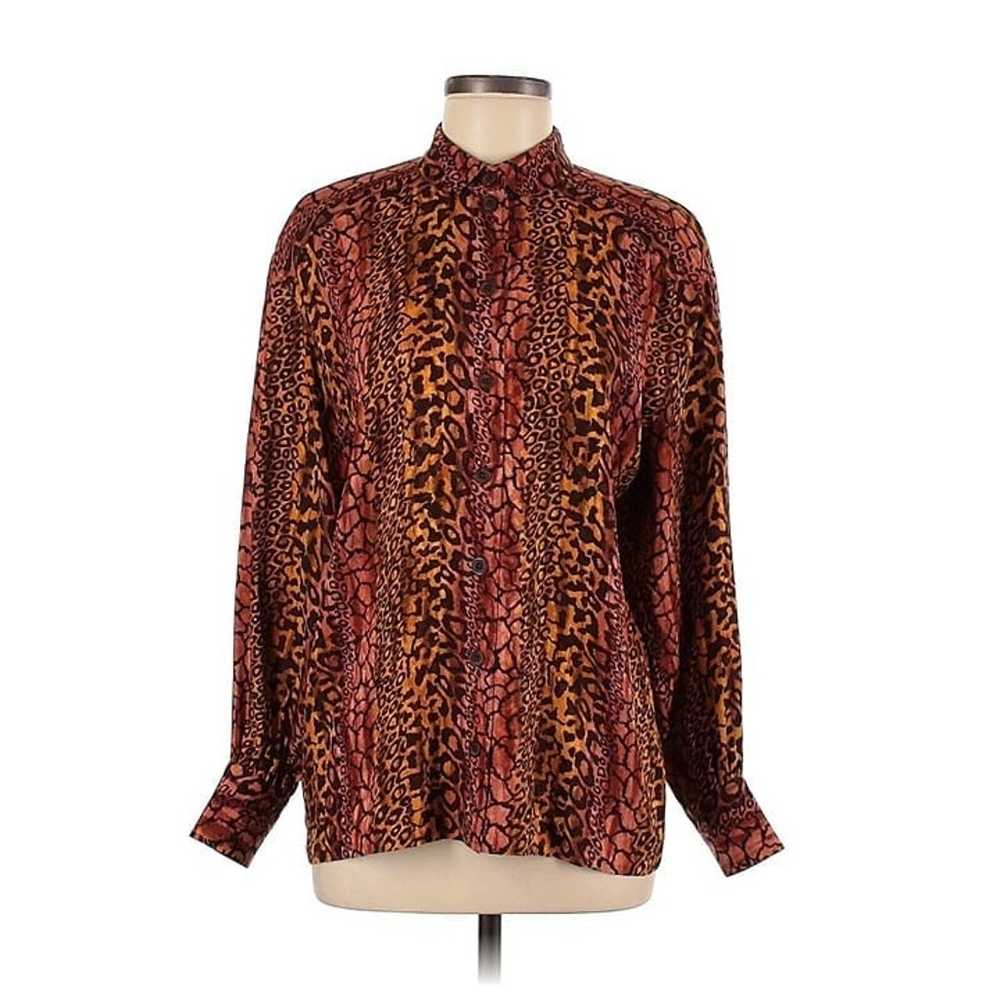 Escada by Margaretha Ley 100% Silk Blouse Shirt C… - image 1