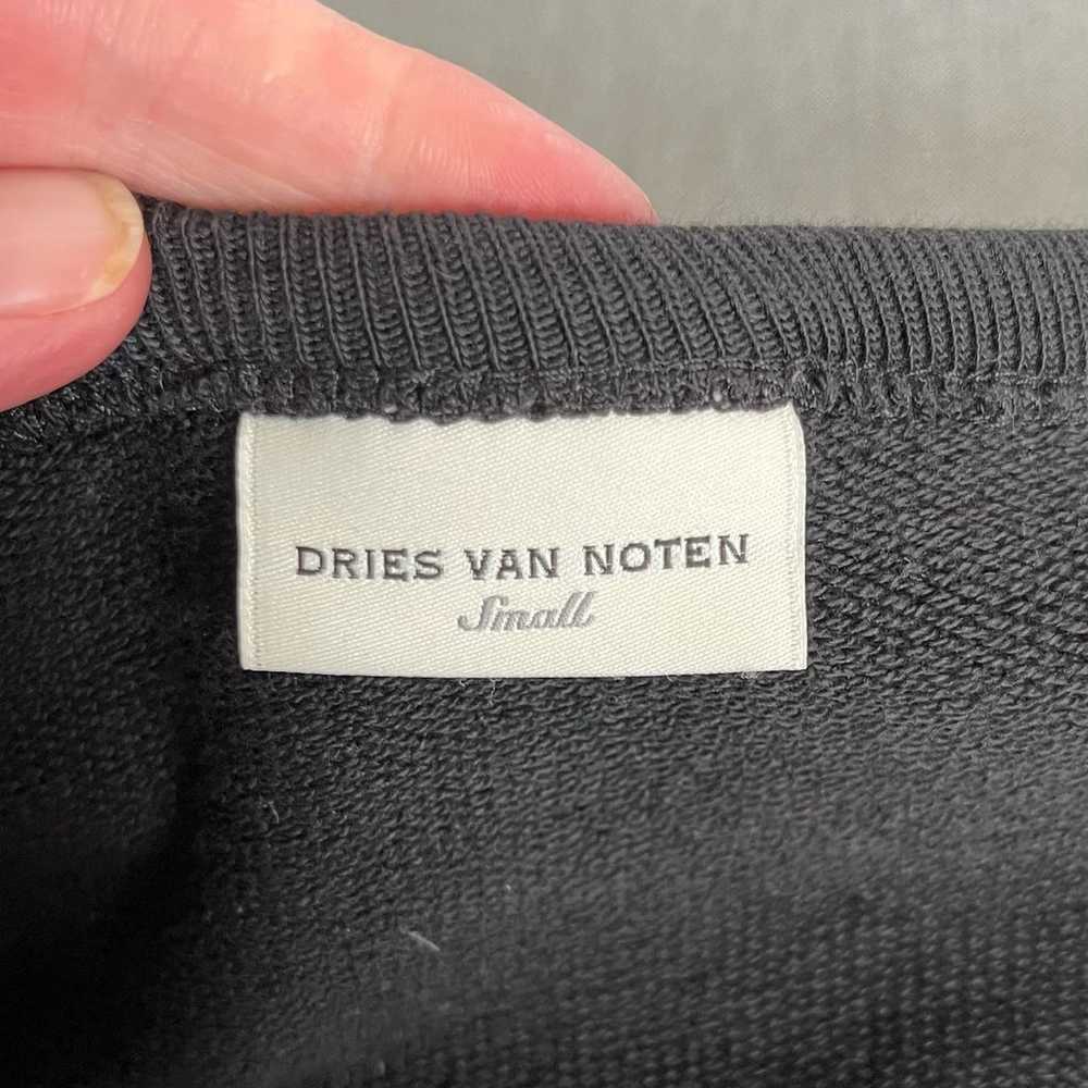 Dries Van Noten Solid Black Short Sleeve Crewneck… - image 3