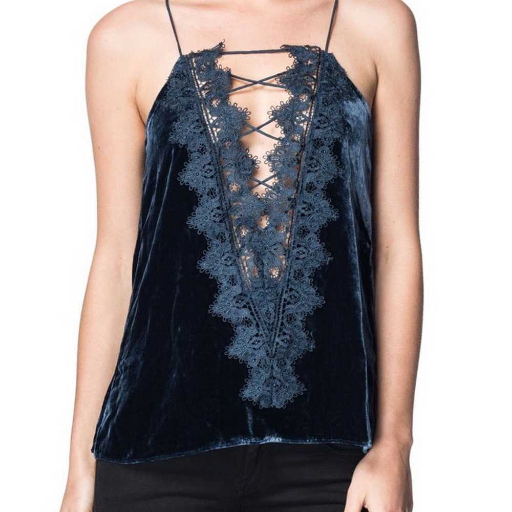 Cami NYC Charlie Cami Tank Lace, Lace Up Front Bl… - image 2