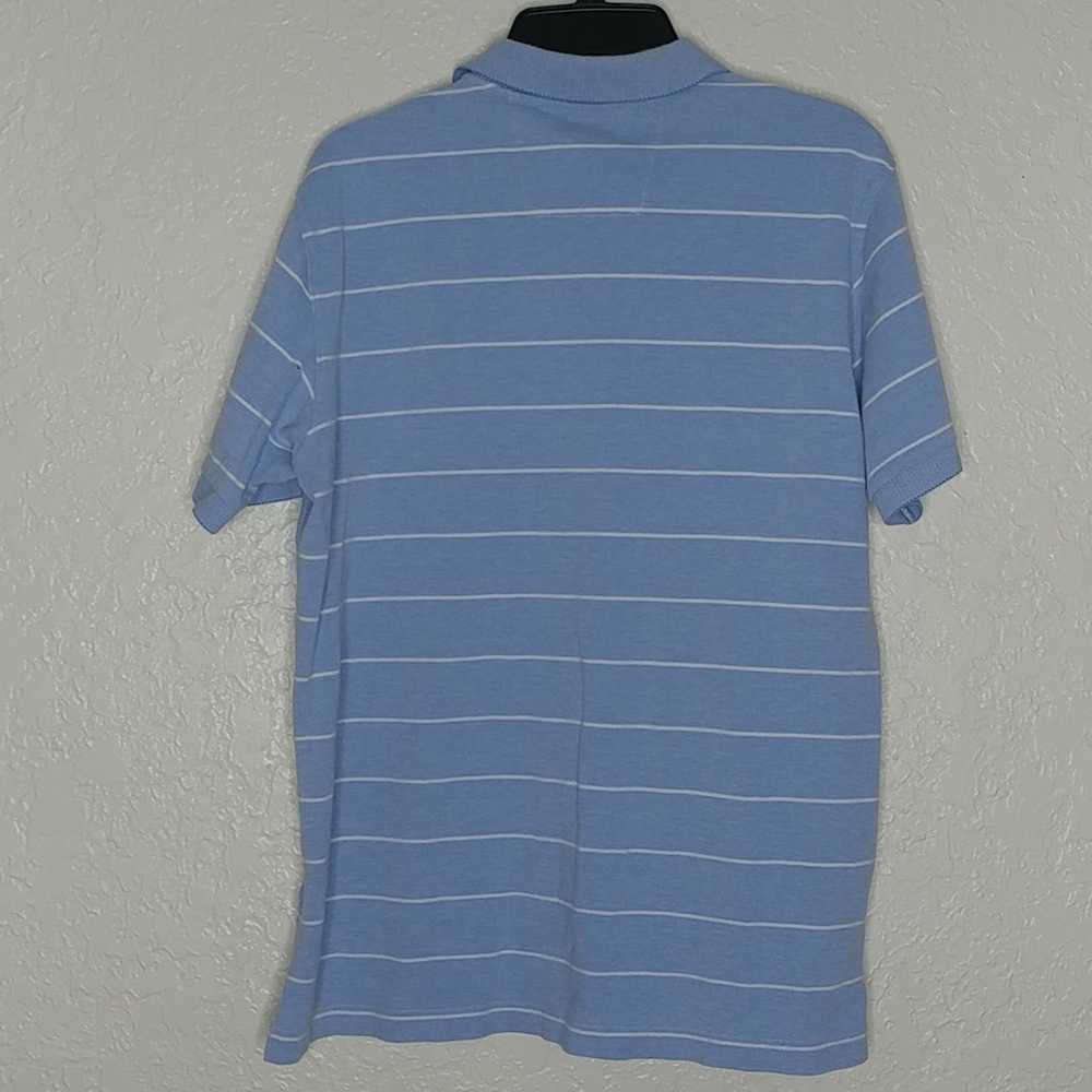 Nautica Nautica Striped Polo Shirt Blue Size M - image 2