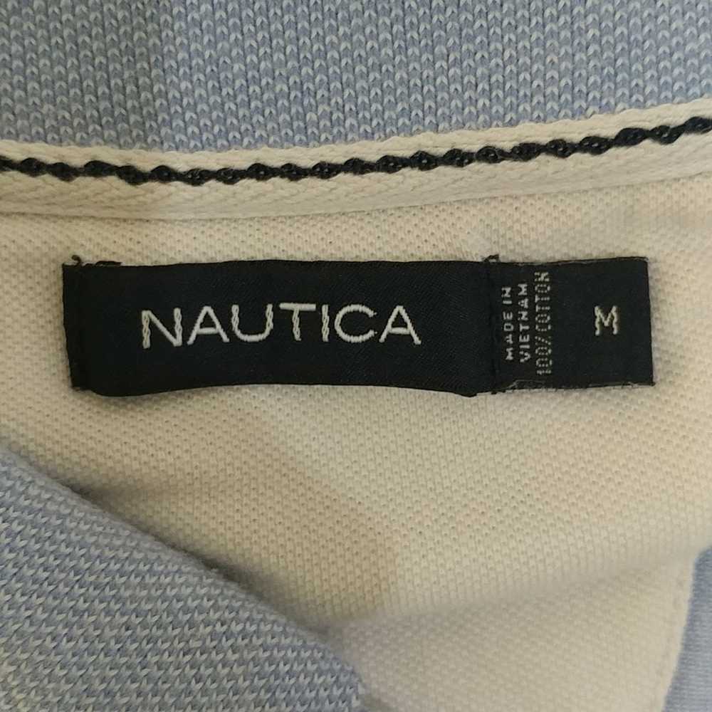 Nautica Nautica Striped Polo Shirt Blue Size M - image 3