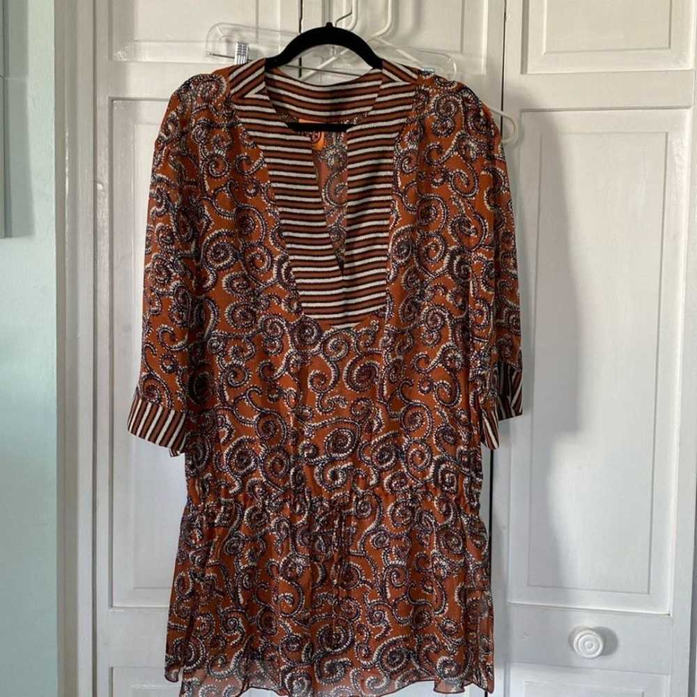 Tory Burch 100% silk tunic.  Size M/L - image 1