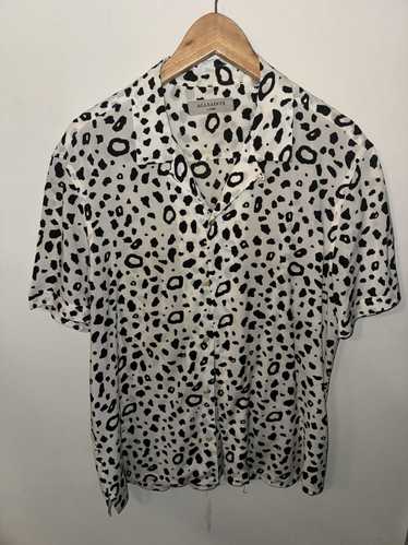 Allsaints White Leopard printed Shirt