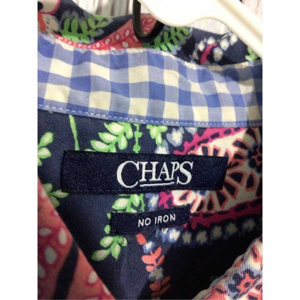 Chaps Chaps No Iron Blouse Paisley Print Size Lar… - image 2