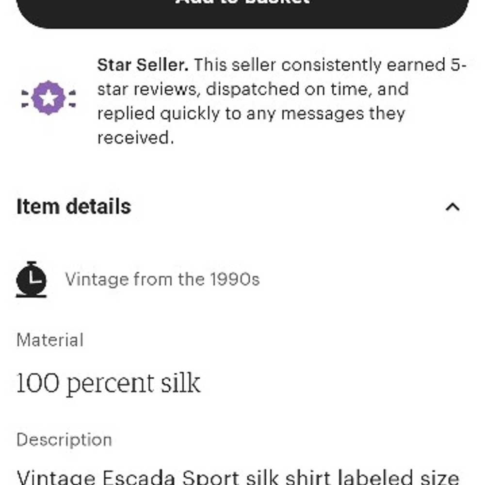 Vintage Escada Sport silk shirt - image 11