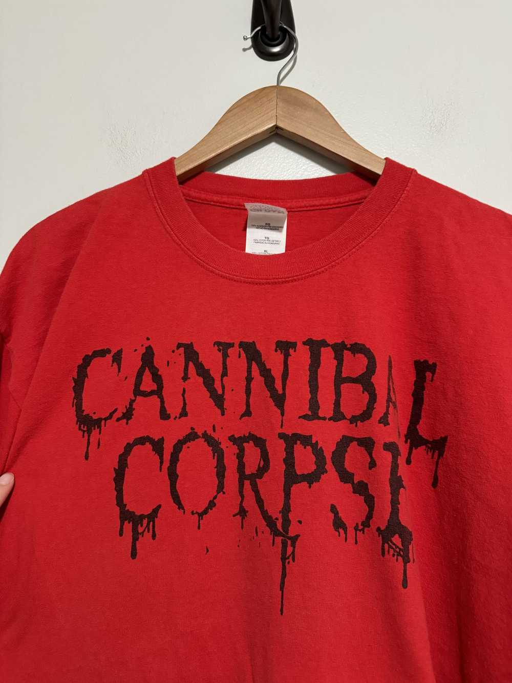 Tour Tee × Vintage Vintage Cannibal Corpse The Ti… - image 5