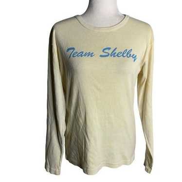 Vintage Team Shelby Long Sleeve T Shirt L Cream C… - image 1