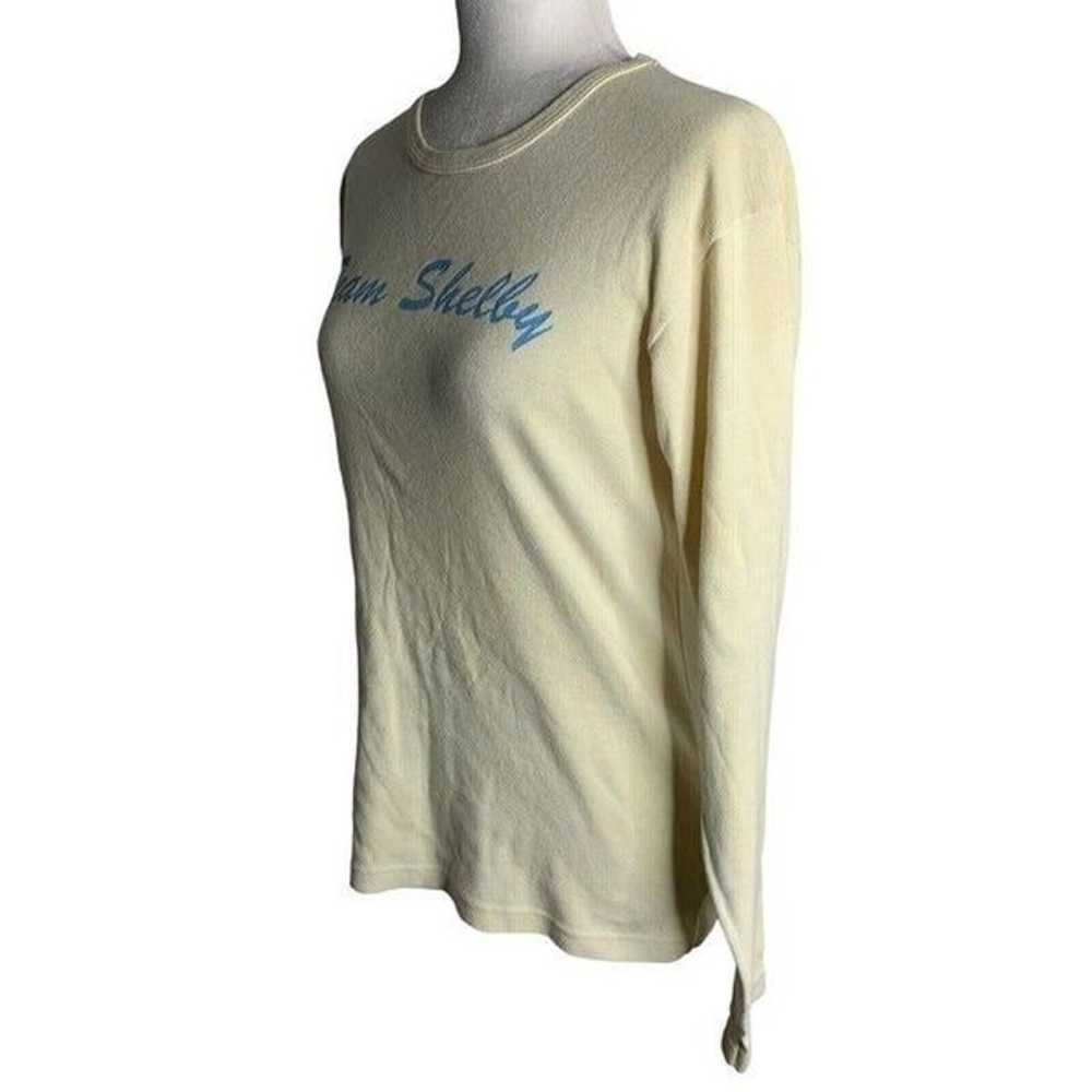 Vintage Team Shelby Long Sleeve T Shirt L Cream C… - image 3