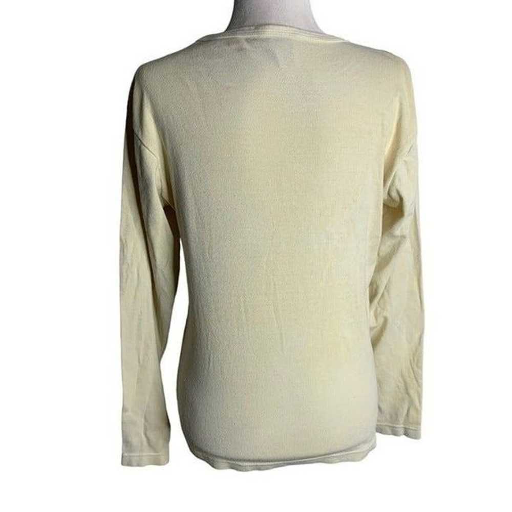 Vintage Team Shelby Long Sleeve T Shirt L Cream C… - image 4