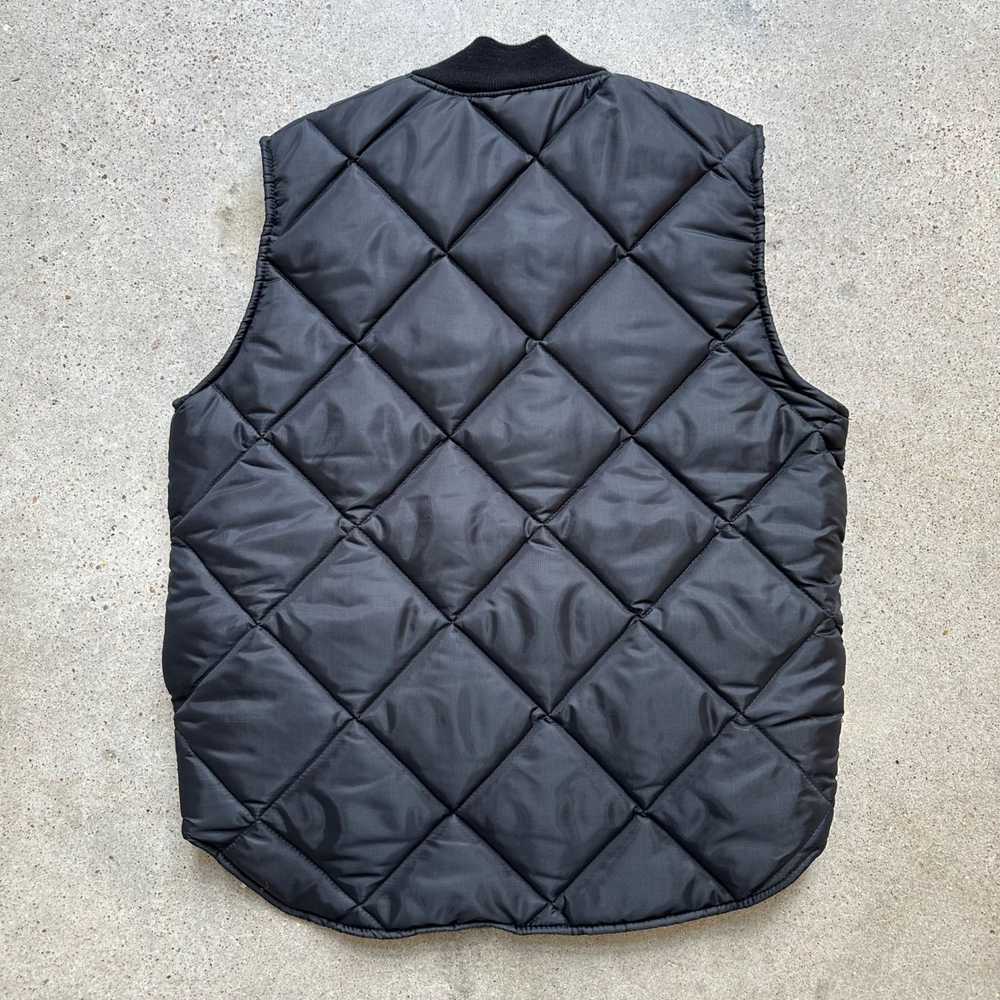 Vintage Vintage Big Smith Quilted Vest Black - image 2