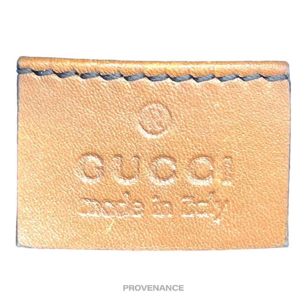Gucci 🔴 Gucci Cosmetic Pouch - Blue GG Canvas - image 11