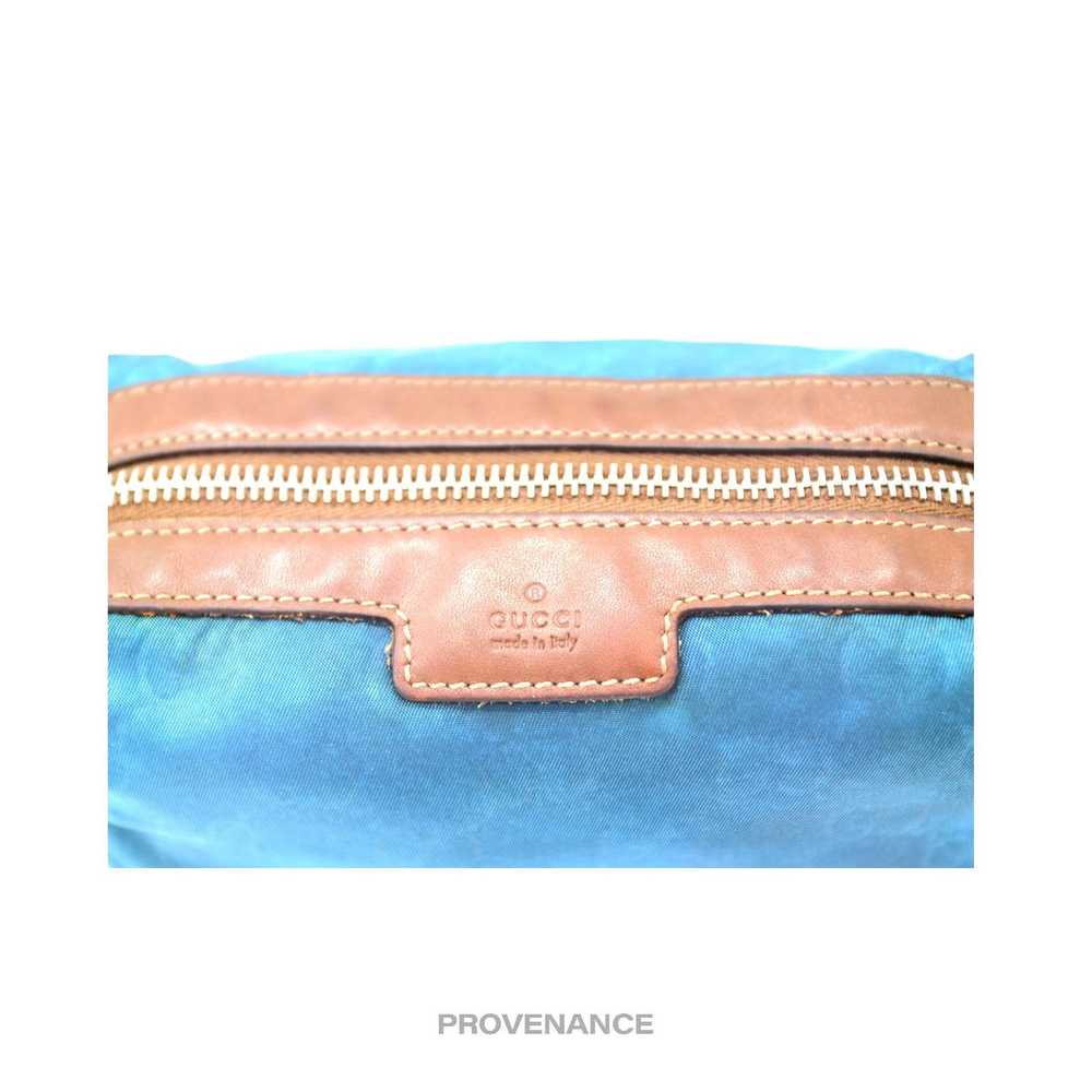 Gucci 🔴 Gucci Cosmetic Pouch - Blue GG Canvas - image 8