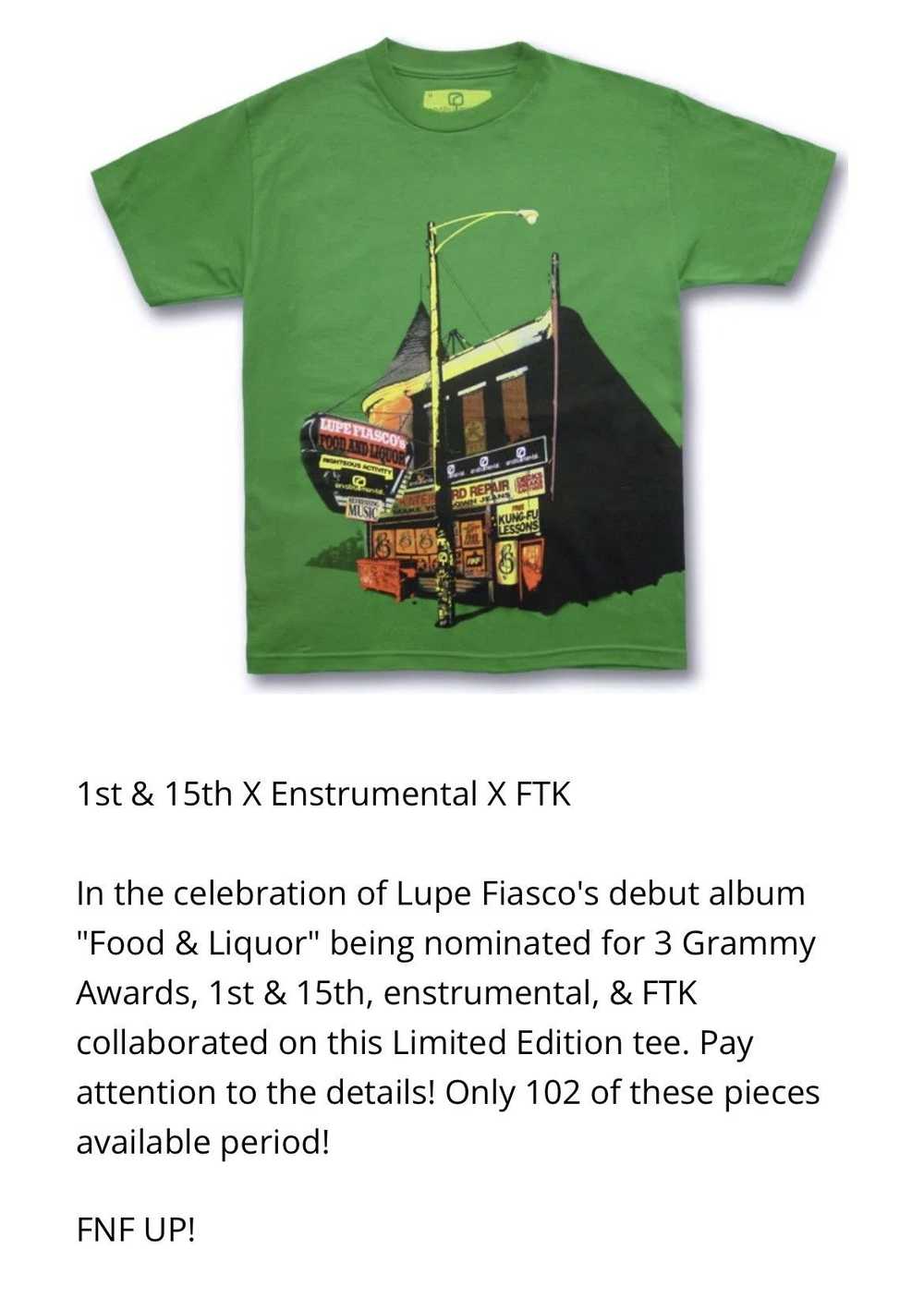 Streetwear Lupe Fiasco x Enstrumental - image 1