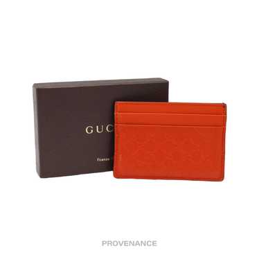 Gucci 🔴 Gucci Card Holder Wallet - Orange MicroG… - image 1