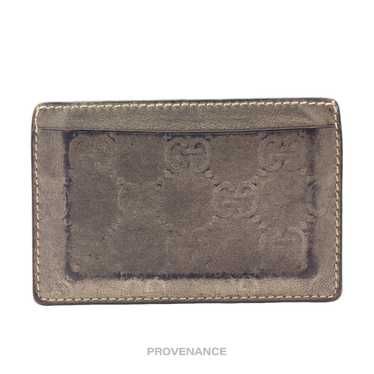 Gucci 🔴 Gucci Card Holder Wallet - Metallic Bron… - image 1