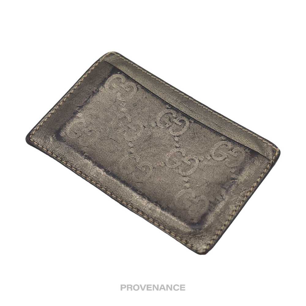 Gucci 🔴 Gucci Card Holder Wallet - Metallic Bron… - image 3