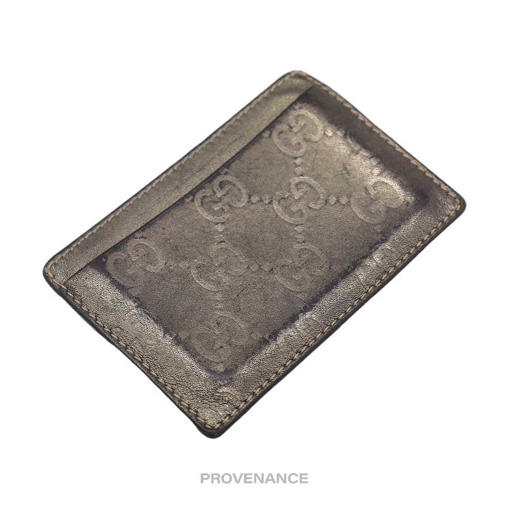 Gucci 🔴 Gucci Card Holder Wallet - Metallic Bron… - image 4