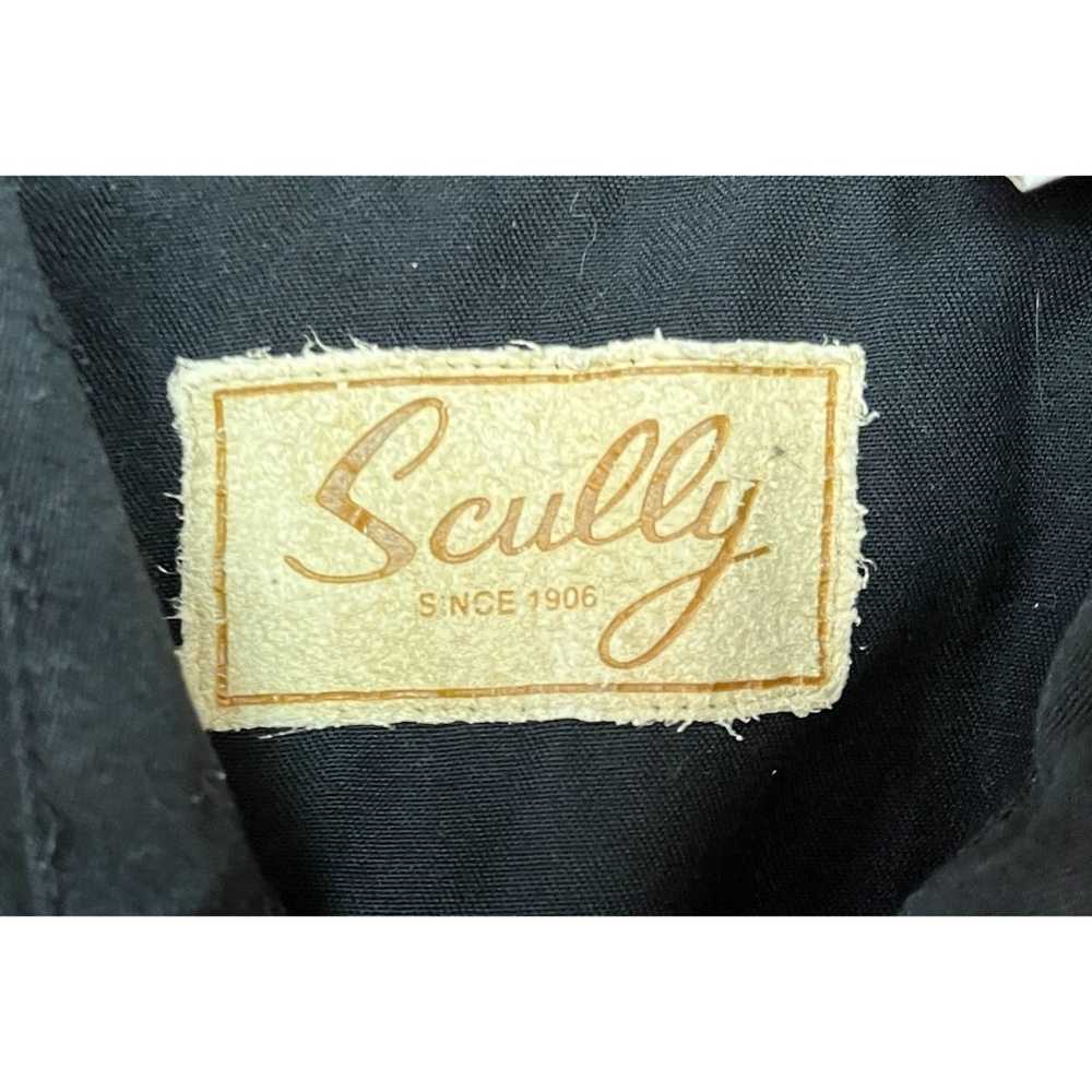 Scully Black Vintage Western Embroidered Pearl Sn… - image 4