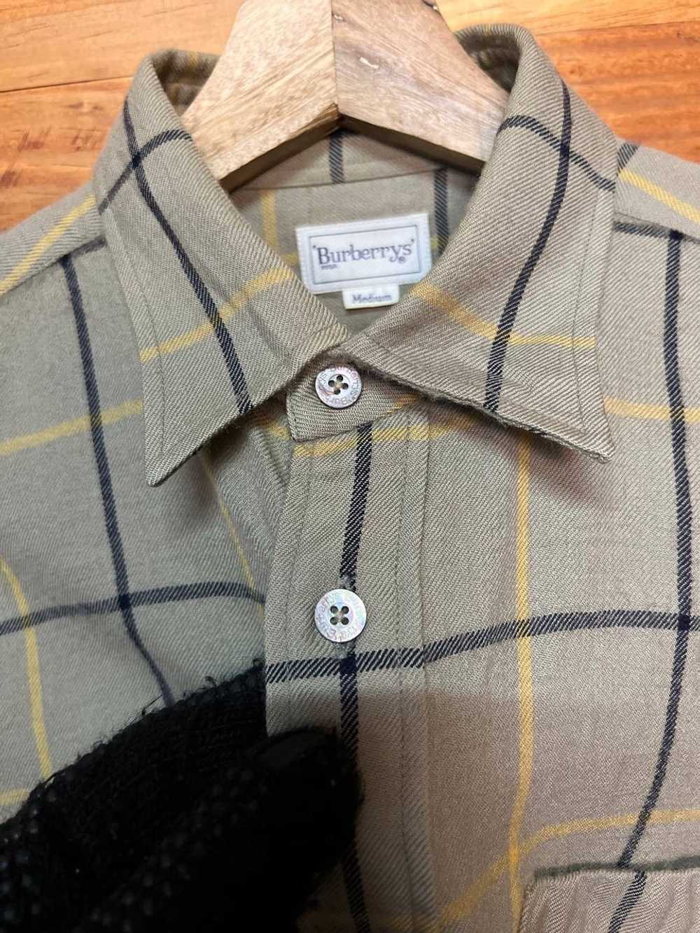 Burberry × Flannel BURBERRY WOOL SHIRT - image 7