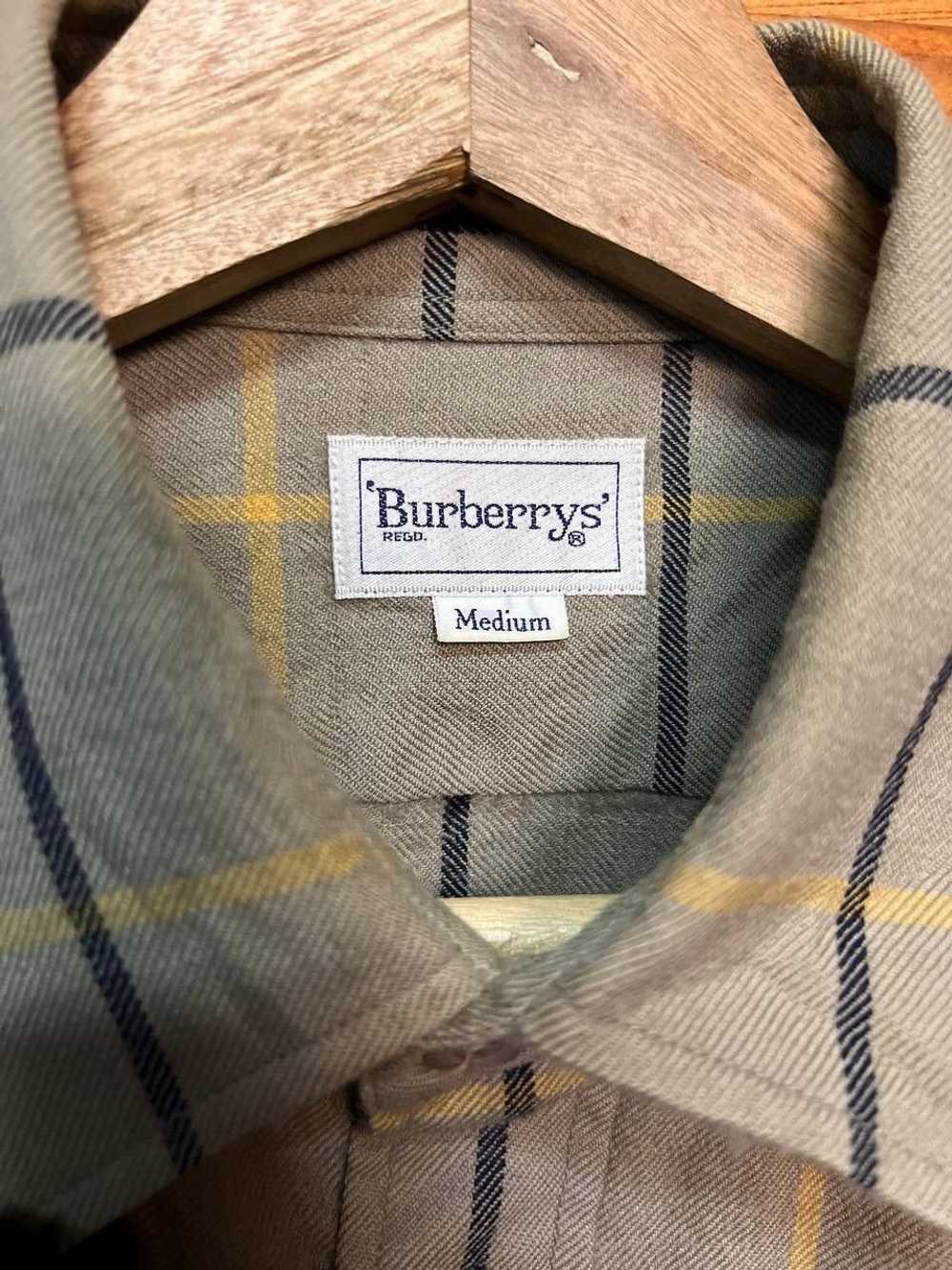 Burberry × Flannel BURBERRY WOOL SHIRT - image 9