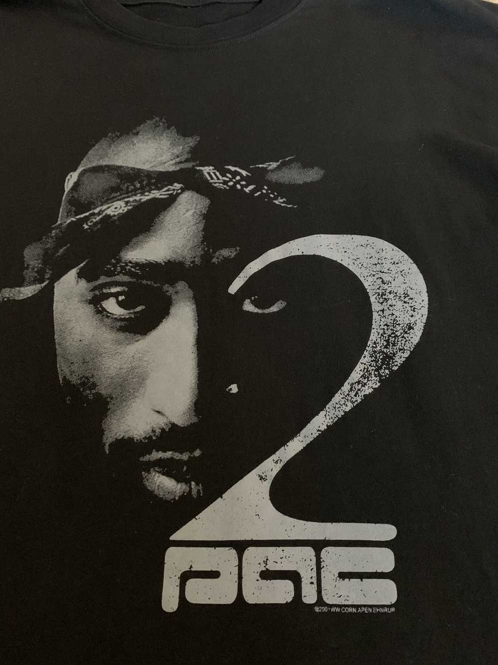 Vintage Tupac shirt cotton 2pac hip hop tee bootl… - image 2