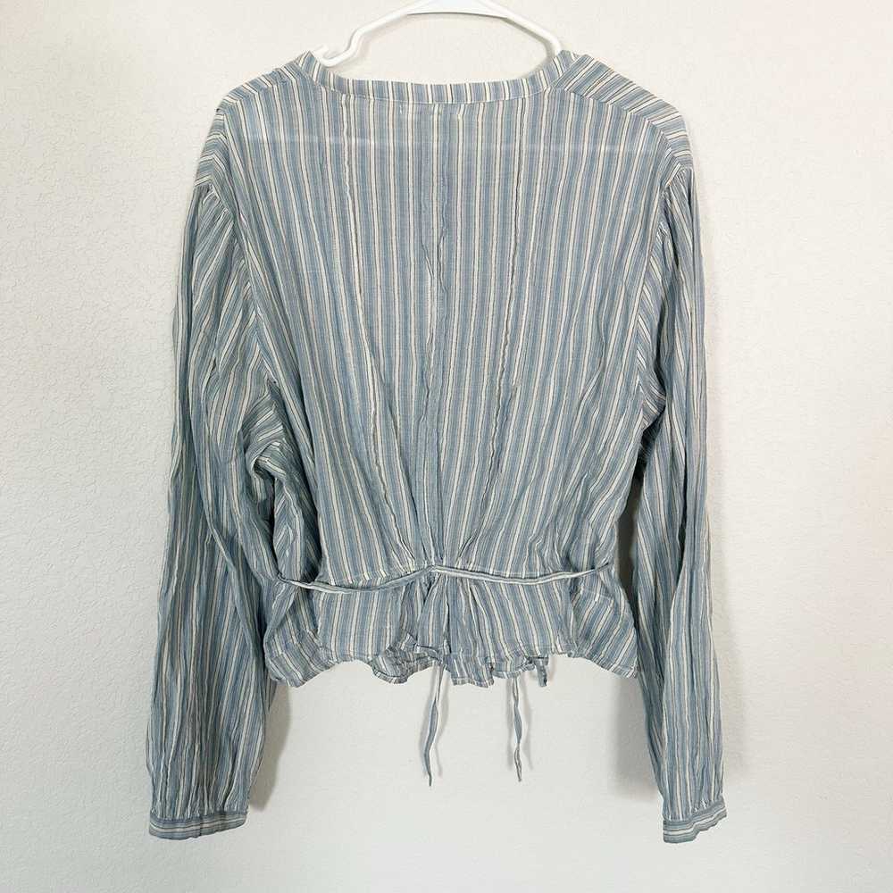 Doen Lille Top Blouse In Monte Isola Stripe Blue … - image 8