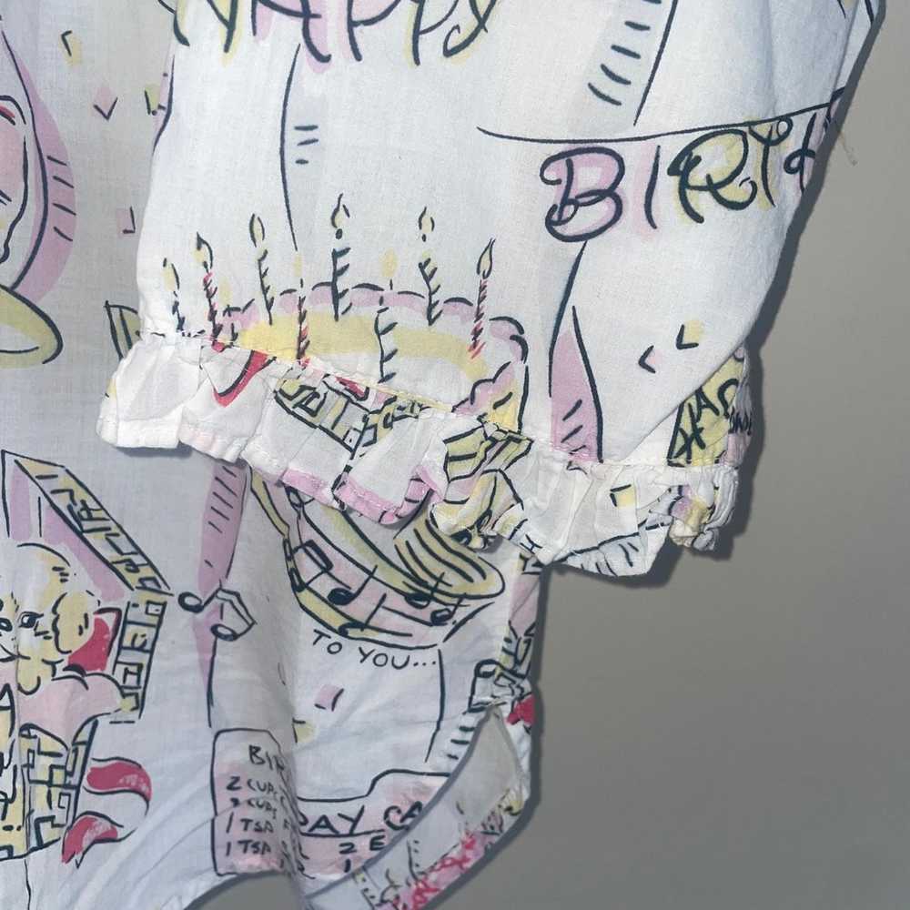 Rare HTF Nick & Nora Birthday Suit Print Pajama S… - image 2