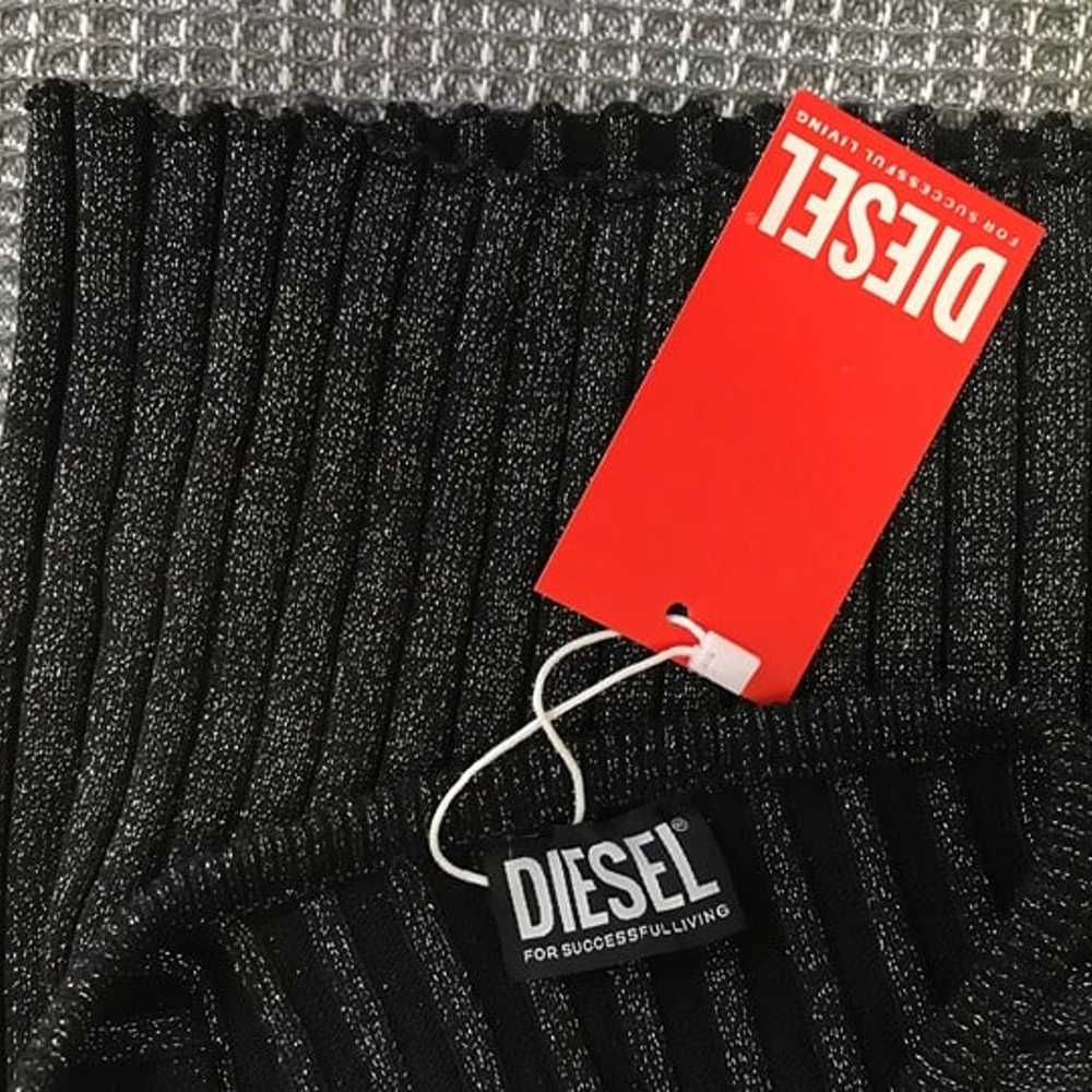 Diesel Clarksville Logo Plaque Ribbed-Knit Tube T… - image 4