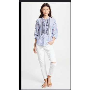 Joie Archana Knit Embroidered Top - image 1