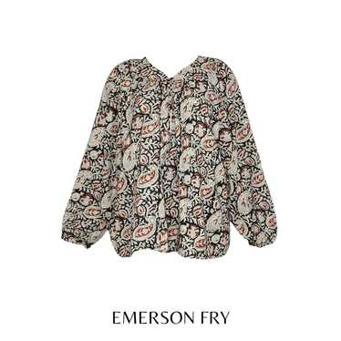 EMERSON FRY Olympia Shirt - Paisley Black + Clay O