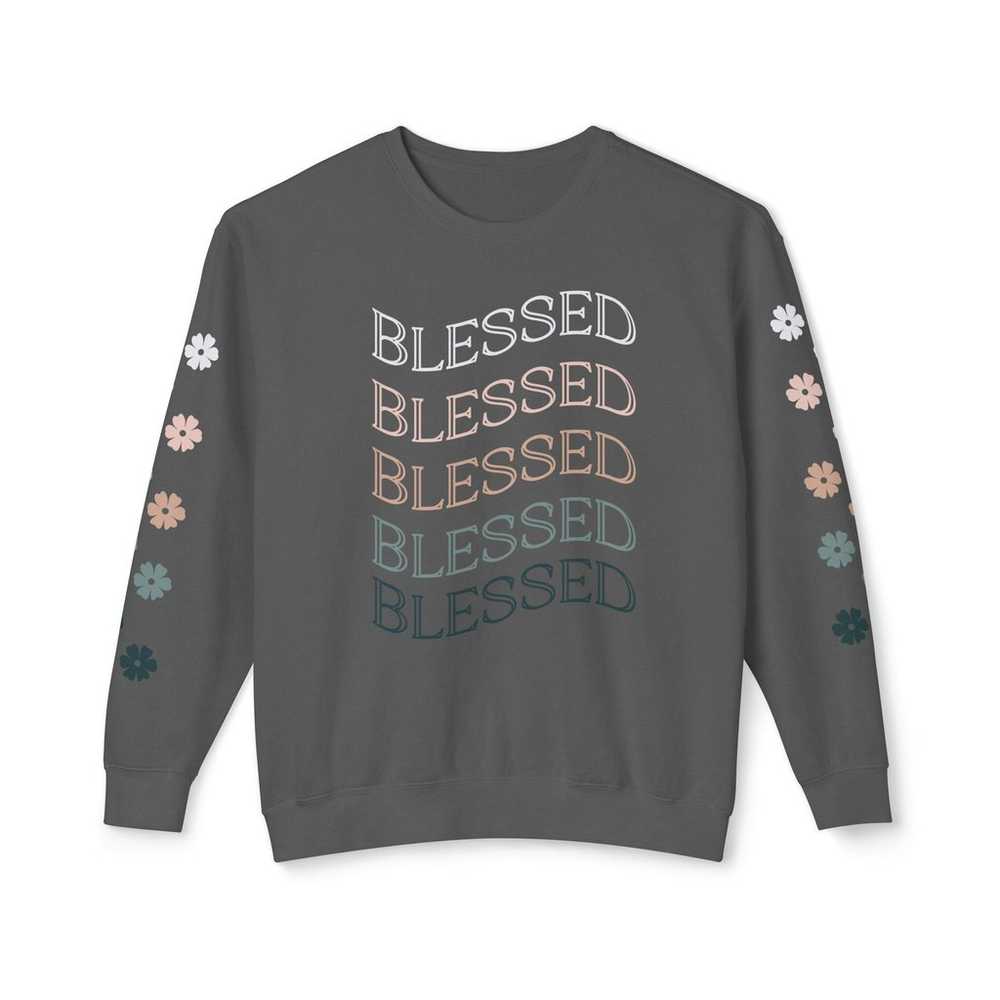 Blessed Sweatshirt, Comfort Color Shirt, Flower S… - image 2