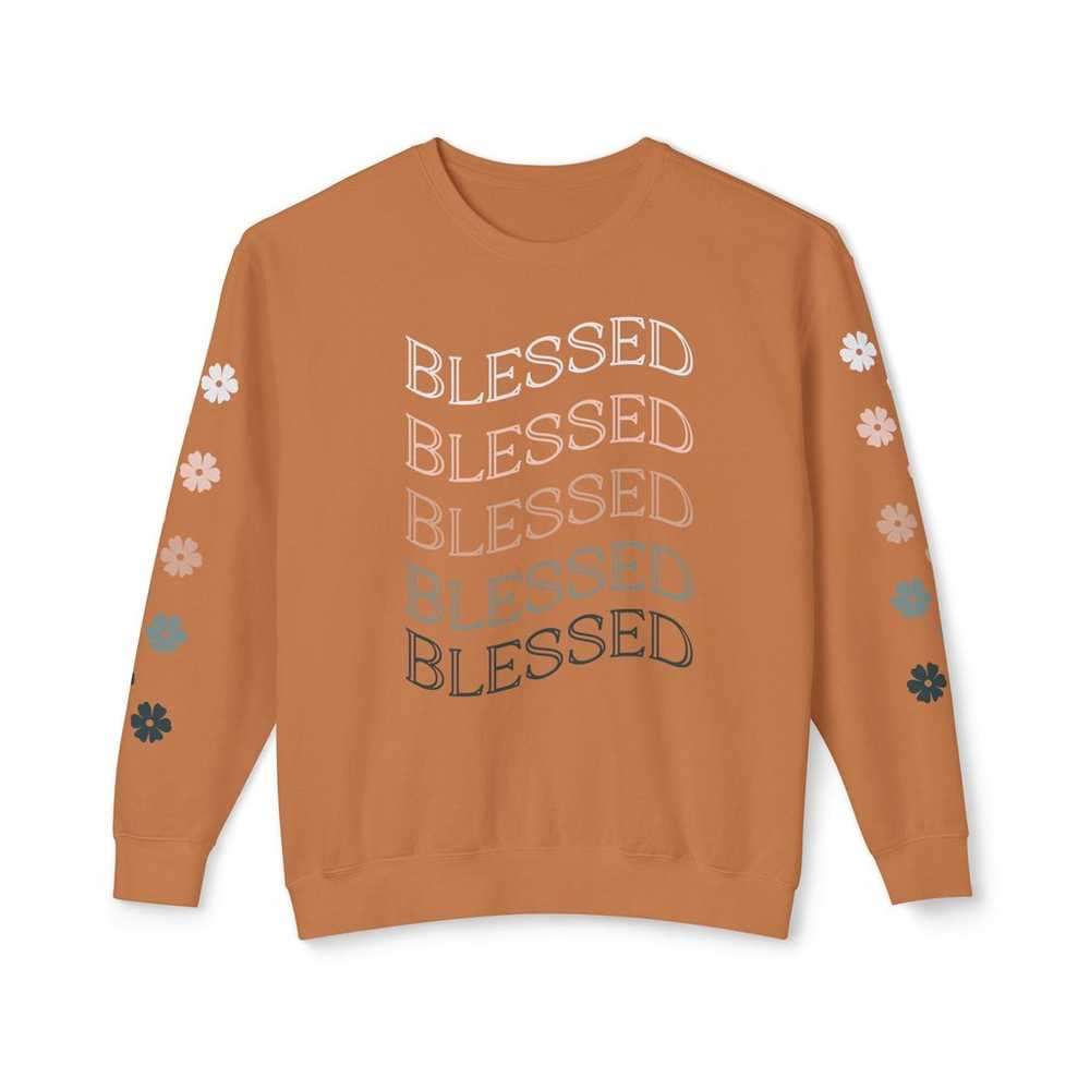 Blessed Sweatshirt, Comfort Color Shirt, Flower S… - image 3