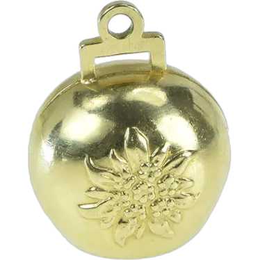 18K 3D Capri Bell Travel Italy Articulated Charm/P