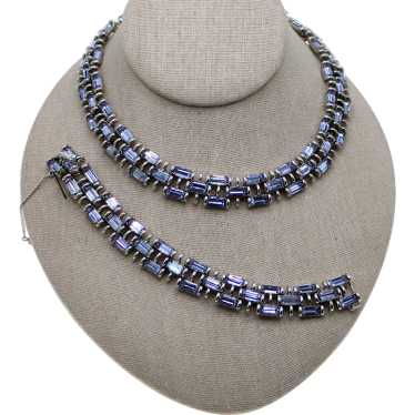 Gorgeous Bogoff Rhinestone Necklace and Bracelet