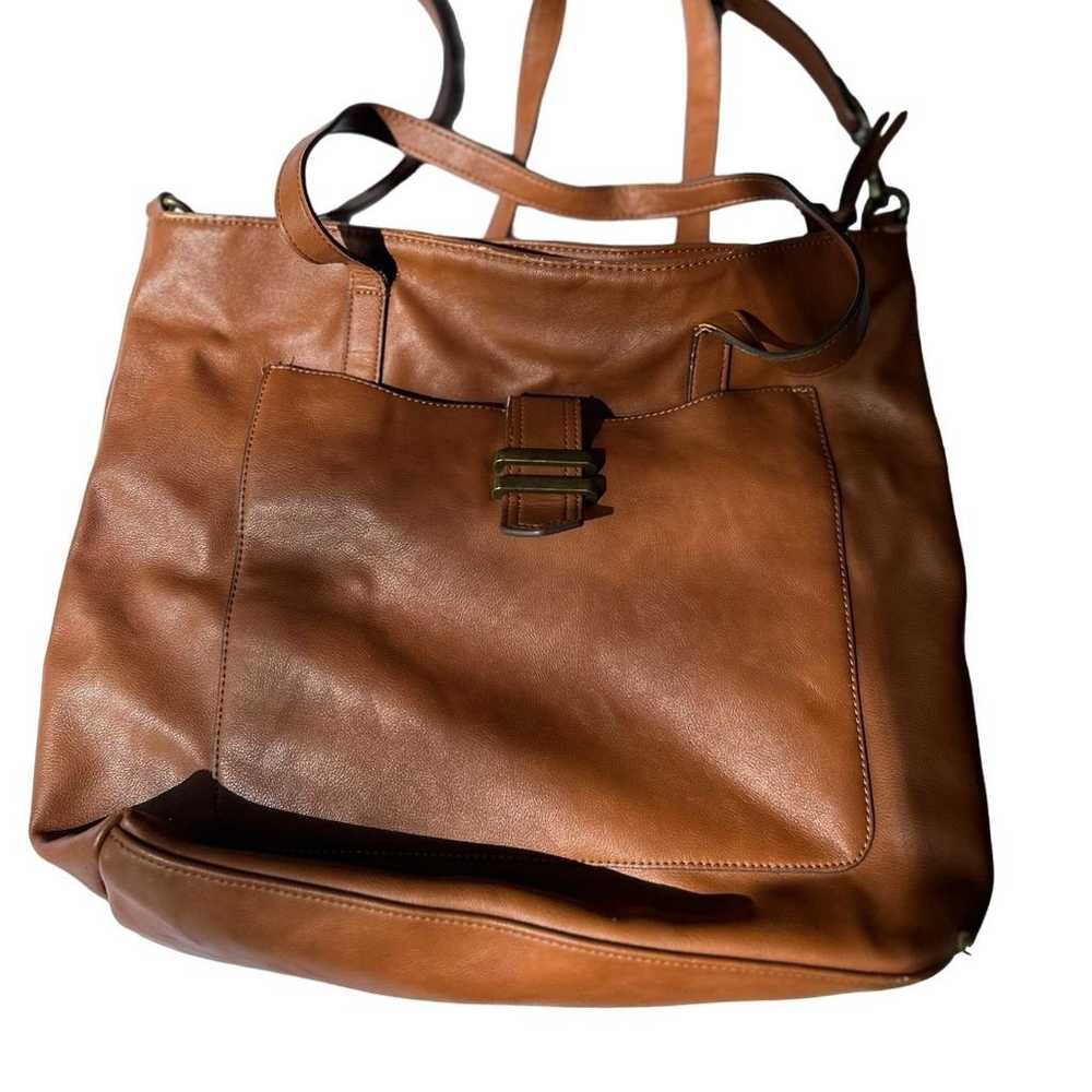 Sonoma Convertible Leather Backpack Shopper Bag T… - image 1