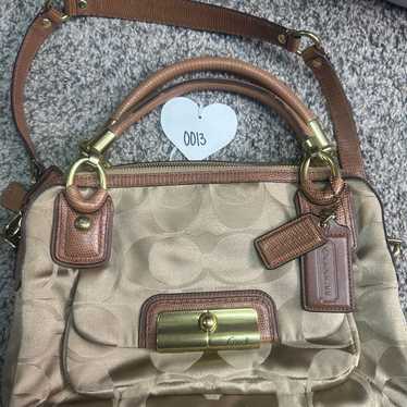 Vintage signature Coach 2 way purse